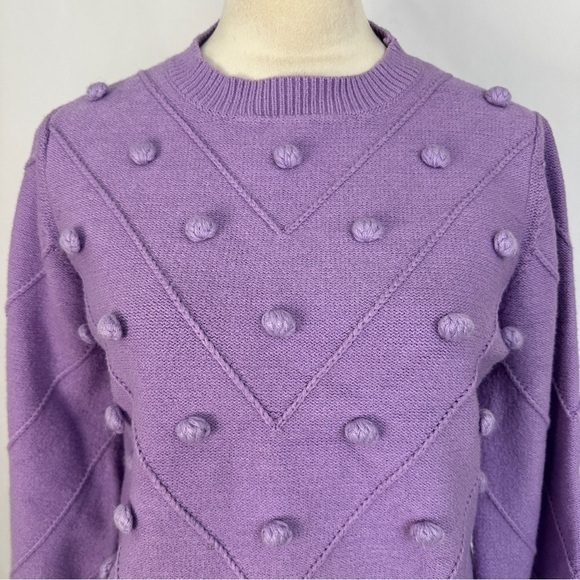 Simplee Sweater Knit Pullover Womens‎ Size Large Purple - Picture 2 of 9